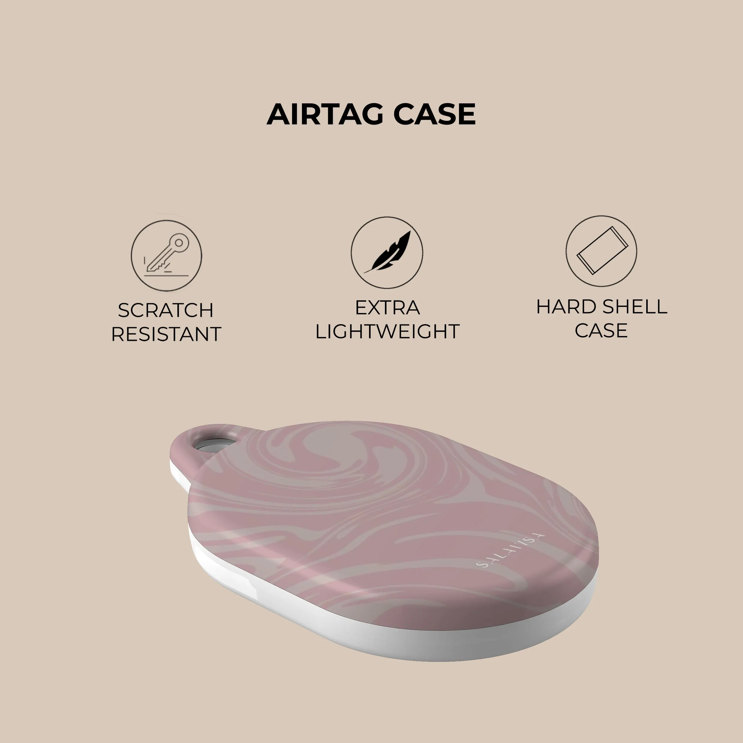 Hot Deal Pink Swirl AirTag Holder  Last Few Pieces!