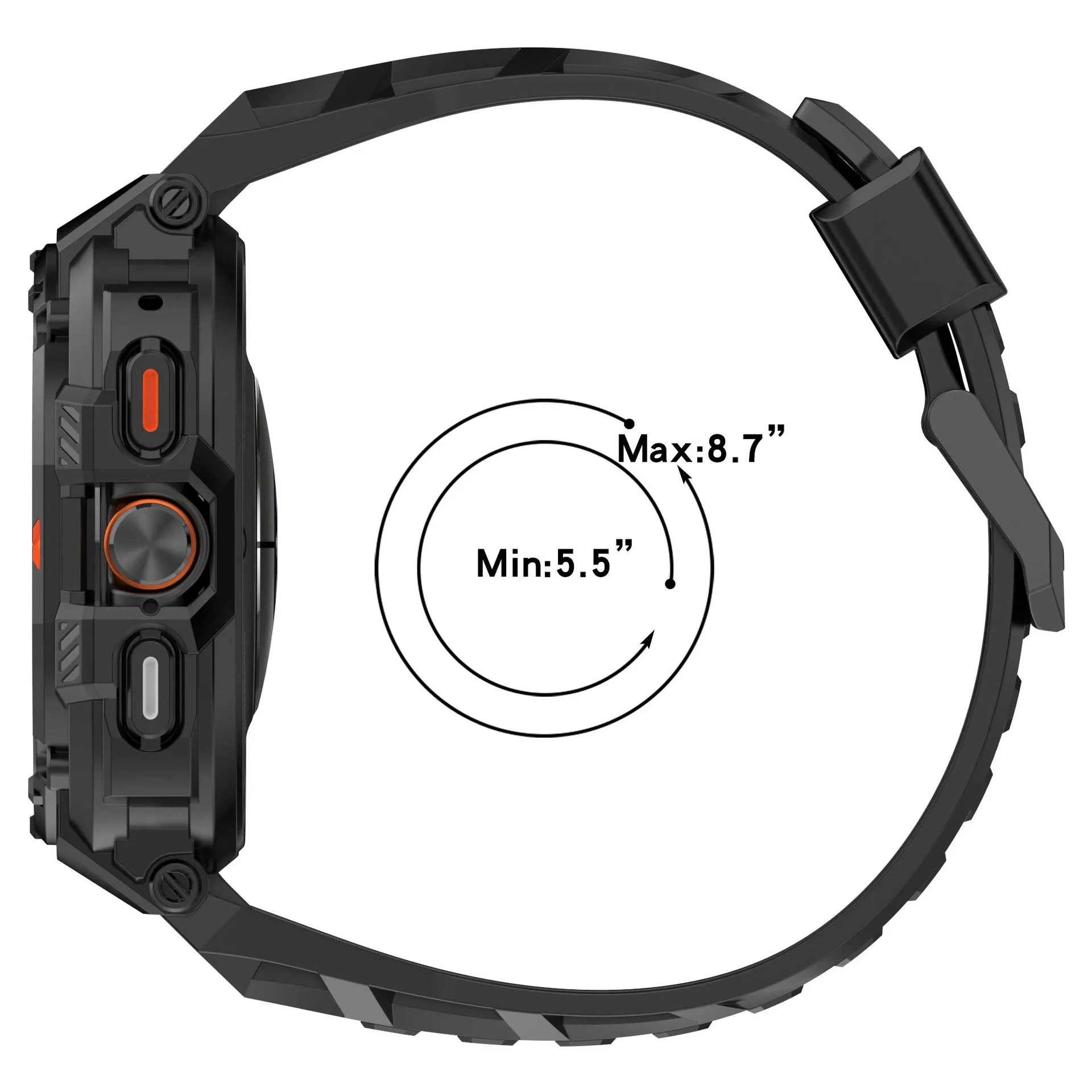 Hot Deal Samsung Galaxy Watch Ultra TPU Strap with Frame (Black)  Ends Soon!
