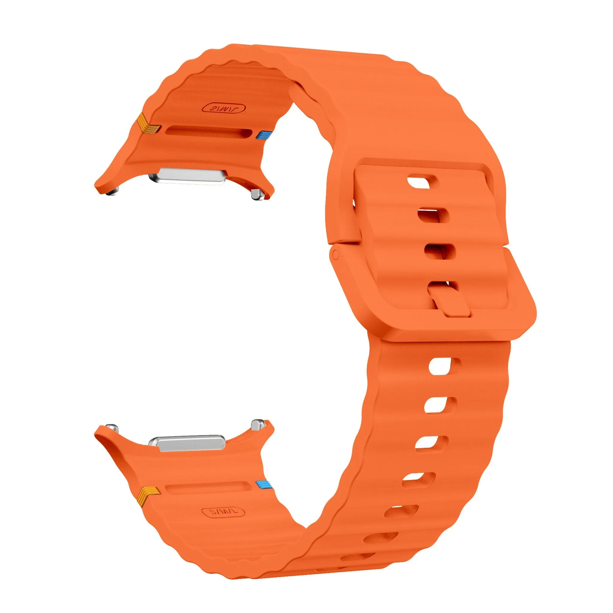 Hot Deal Samsung Galaxy Watch Ultra Wave Silicone Strap (Orange)  Limited Stock!