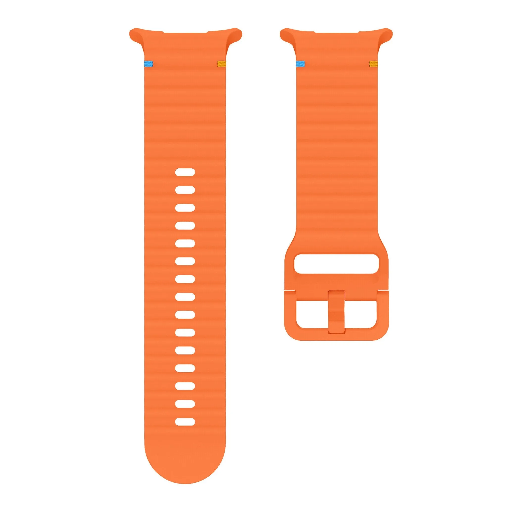 Hot Deal Samsung Galaxy Watch Ultra Wave Silicone Strap (Orange)  Limited Stock!