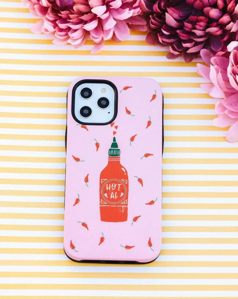 Hot Deal Spicy AF | Pink Chili Hot Sauce Case  Dont Miss Out!