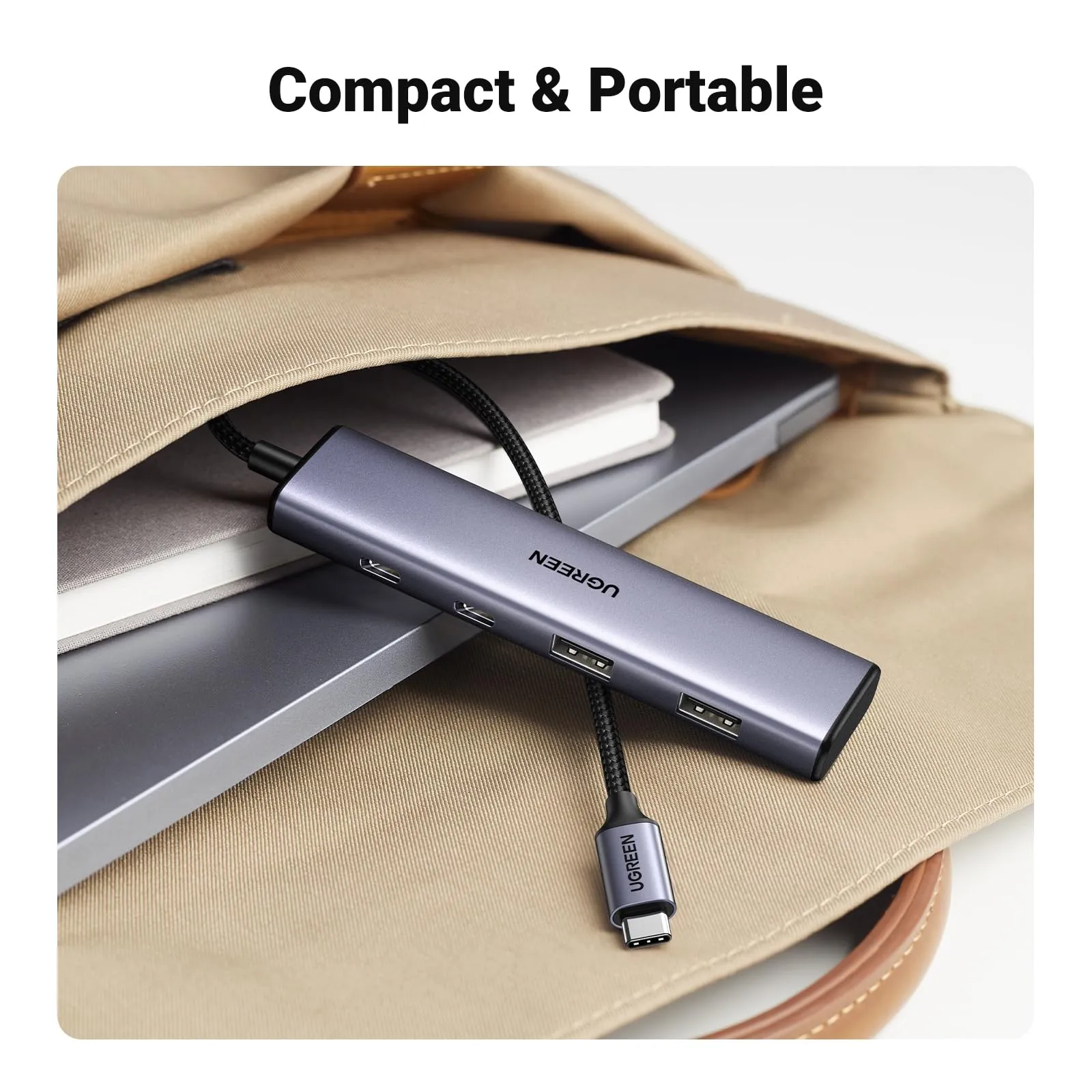Hot Deal UGREEN Aluminium USB C Hub, 4 Ports USB C with 2 USB C & 2 USB 3.0, USB-C Multiport Splitter with 5Gbps for PC Laptop MacBook Pro/Air iMac iPad Pro Surface, iPhone 15/15 Pro, Galaxy S24, and More  Almost Sold Out!