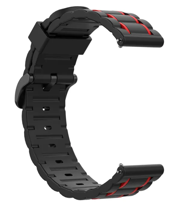 Hot Deal Xiaomi Amazfit GTS 2 Silicone Strap Tough (Black/Red)  Limited Stock!