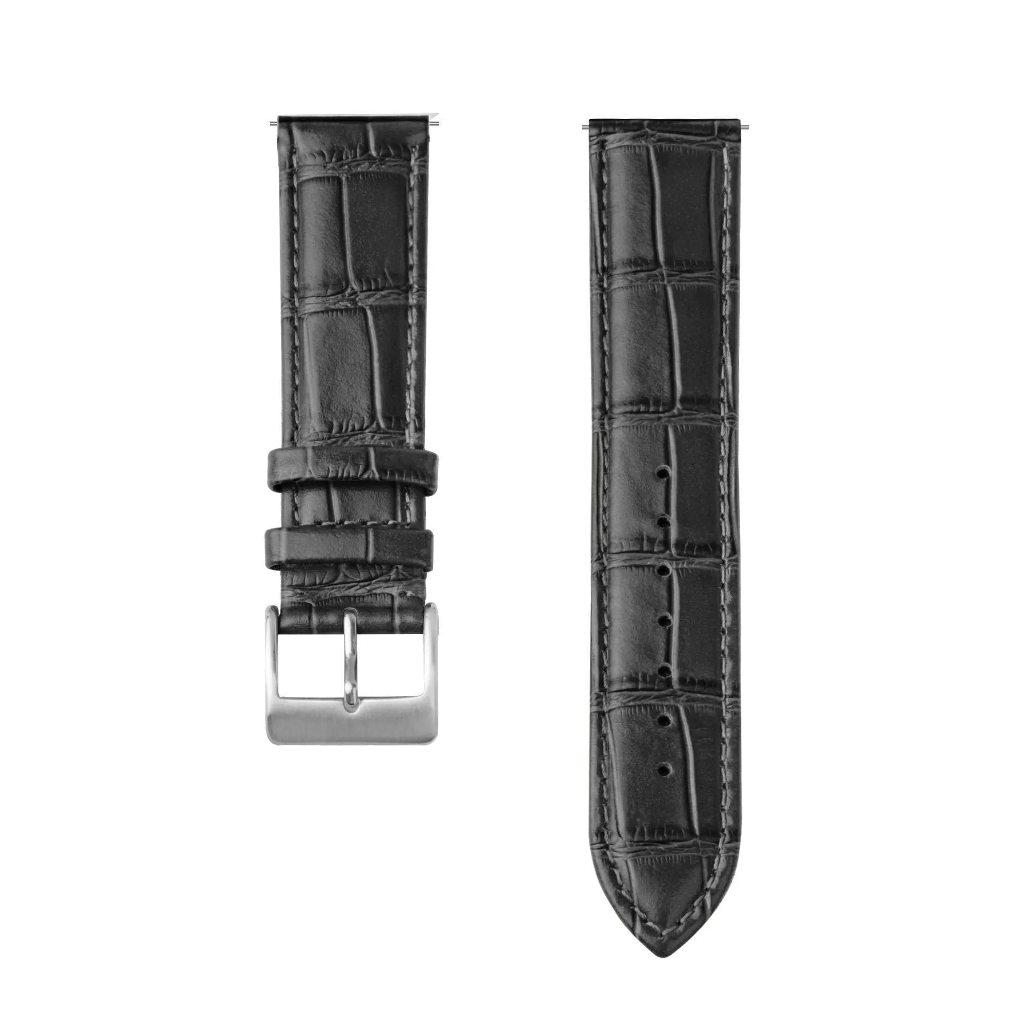 Hot Deal Xiaomi Amazfit GTS Leather Strap Crocodile Grain (Black)  Limited Availability!