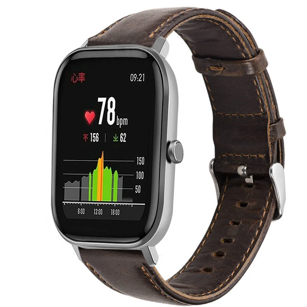 Hot Deal Xiaomi Amazfit GTS Leather Strap (Dark Brown)  Limited Stock!