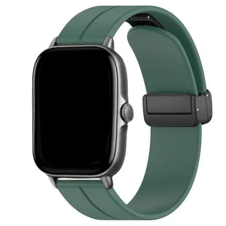 Hot Deal Xiaomi Amazfit GTS Silicone Strap D-Buckle (Dark Green)  Last Few Pieces!