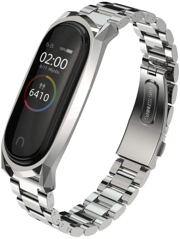 Hot Deal Xiaomi Mi Band 5 Steel Strap (Silver)  Limited Availability!
