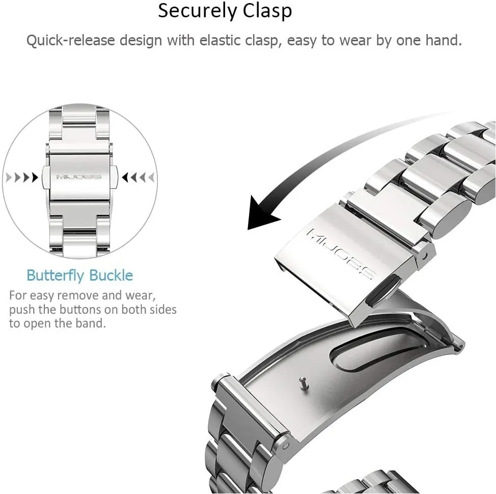 Hot Deal Xiaomi Mi Band 5 Steel Strap (Silver)  Limited Availability!
