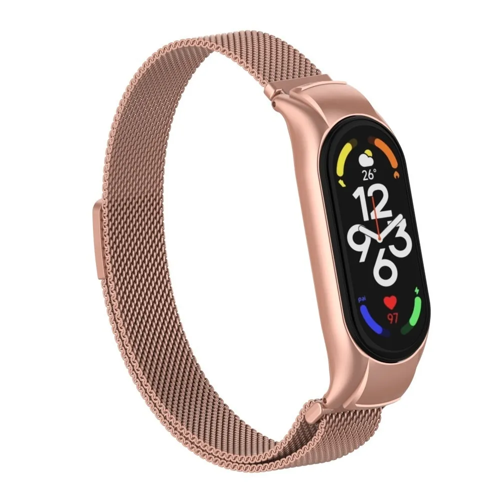 Hot Deal Xiaomi Mi Band 7 Milanese Strap (Pink)  Dont Miss Out!