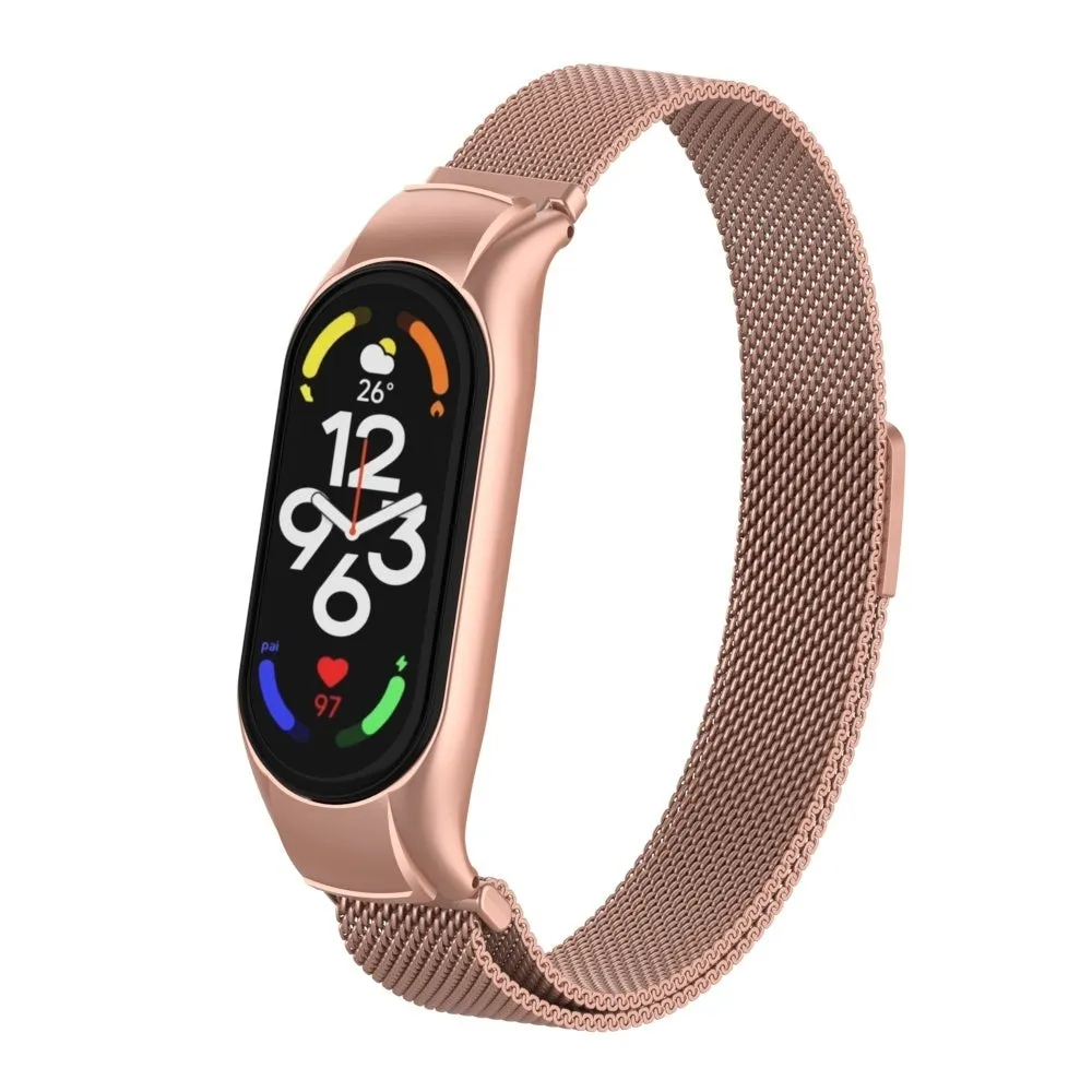 Hot Deal Xiaomi Mi Band 7 Milanese Strap (Pink)  Dont Miss Out!