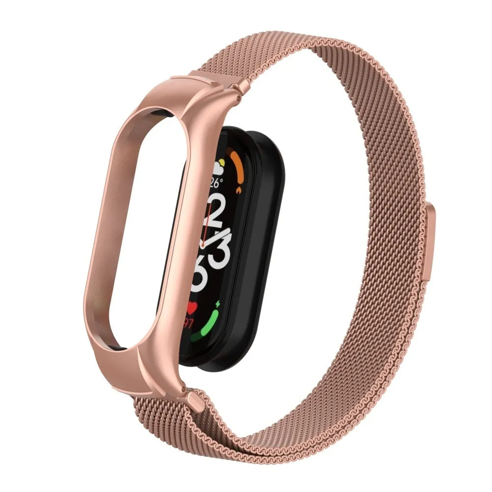 Hot Deal Xiaomi Mi Band 7 Milanese Strap (Pink)  Dont Miss Out!