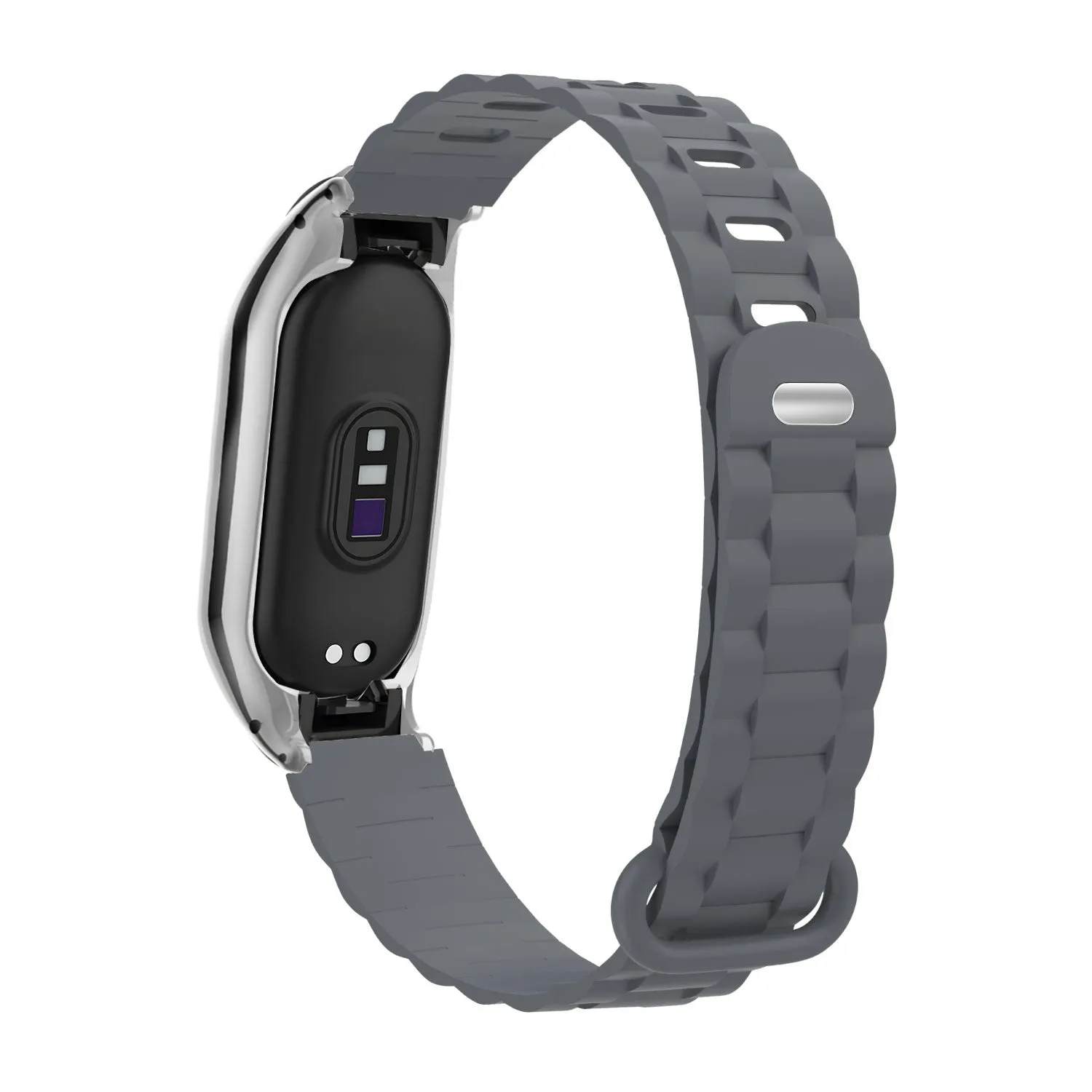 Hot Deal Xiaomi Mi Band 7 TPU Strap with Frame (Dark Grey)  Going Fast!