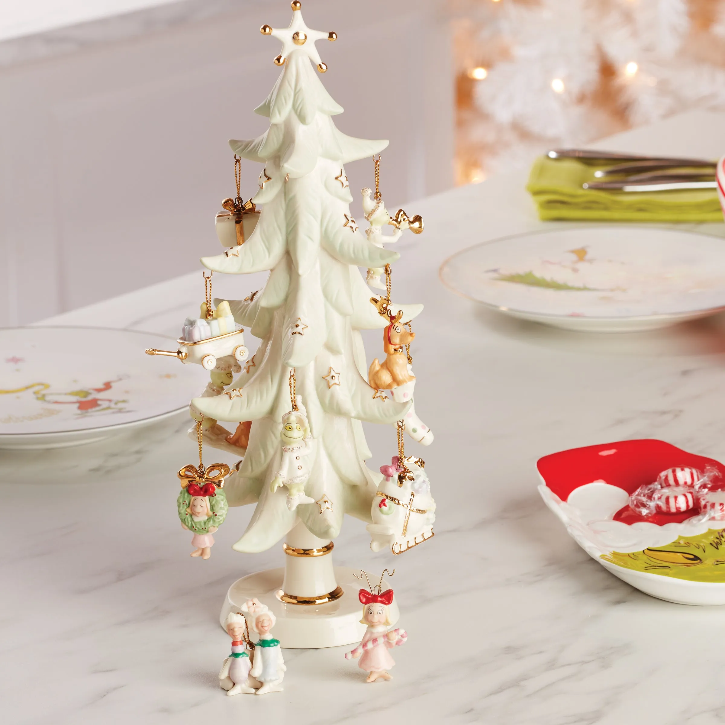 How The Grinch Stole Christmas 12-Piece Ornament Set Lenox
