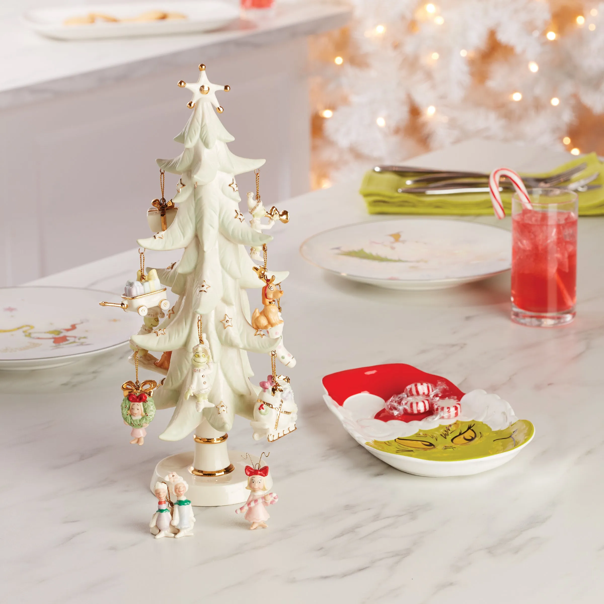 How The Grinch Stole Christmas 12-Piece Ornament Tree Lenox