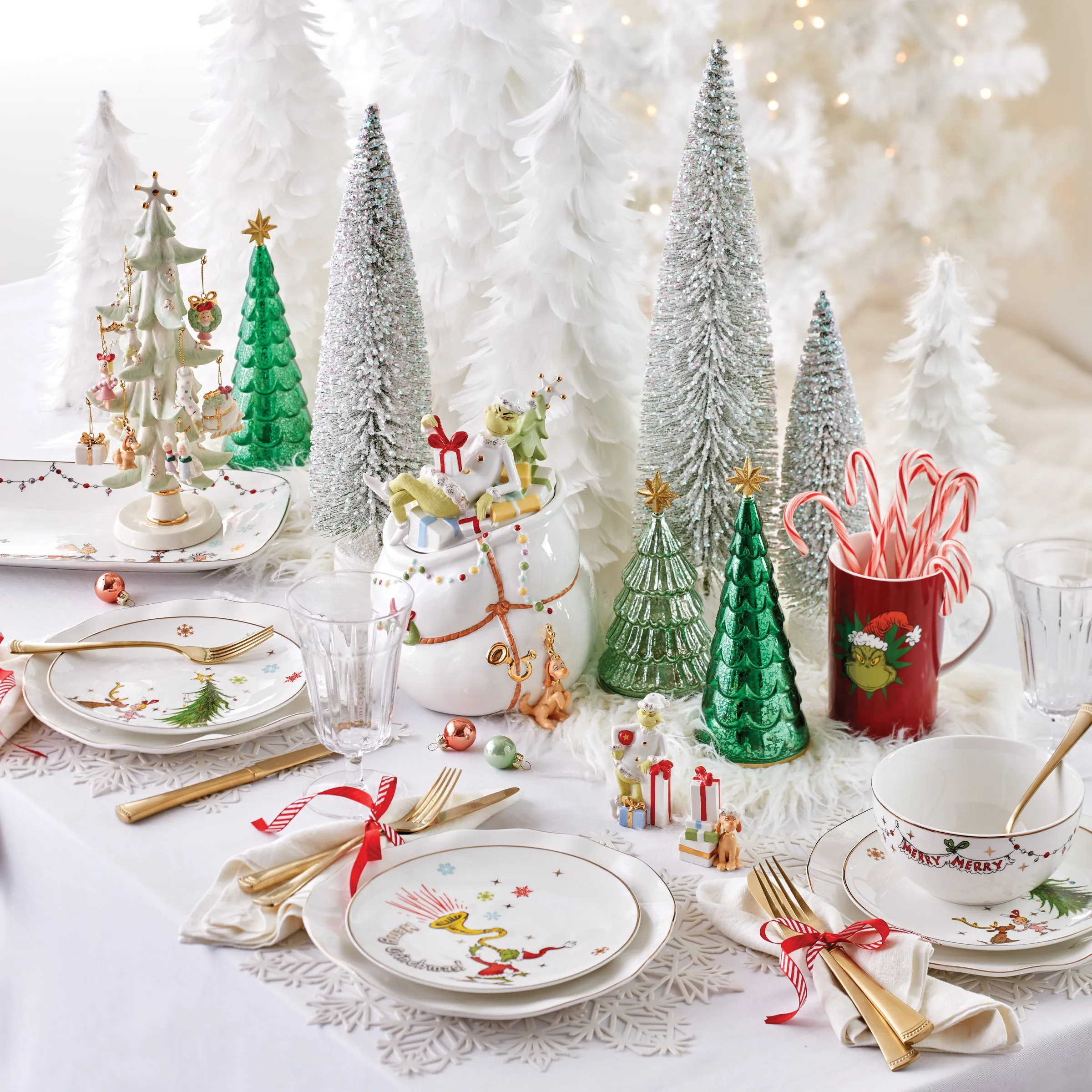 How The Grinch Stole Christmas 12-Piece Ornament Tree Lenox