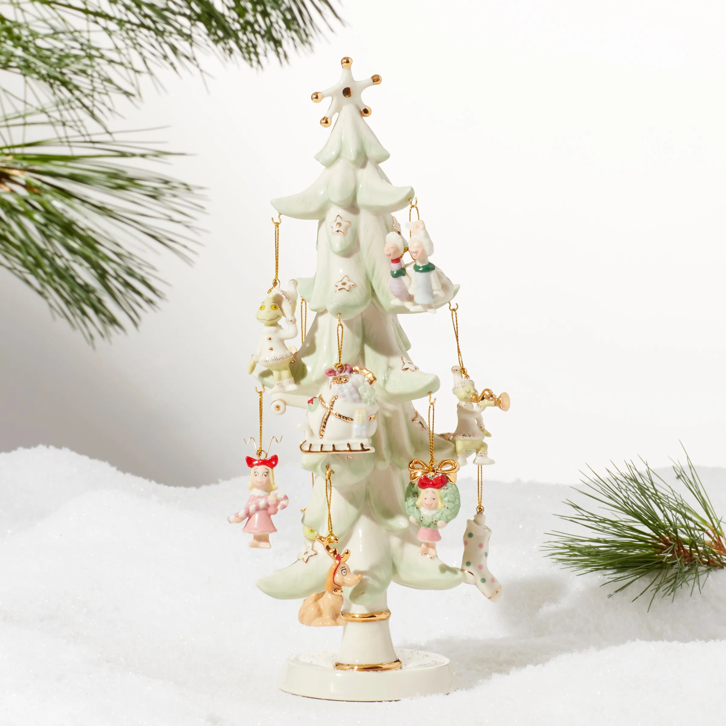 How The Grinch Stole Christmas 12-Piece Ornament Tree Lenox