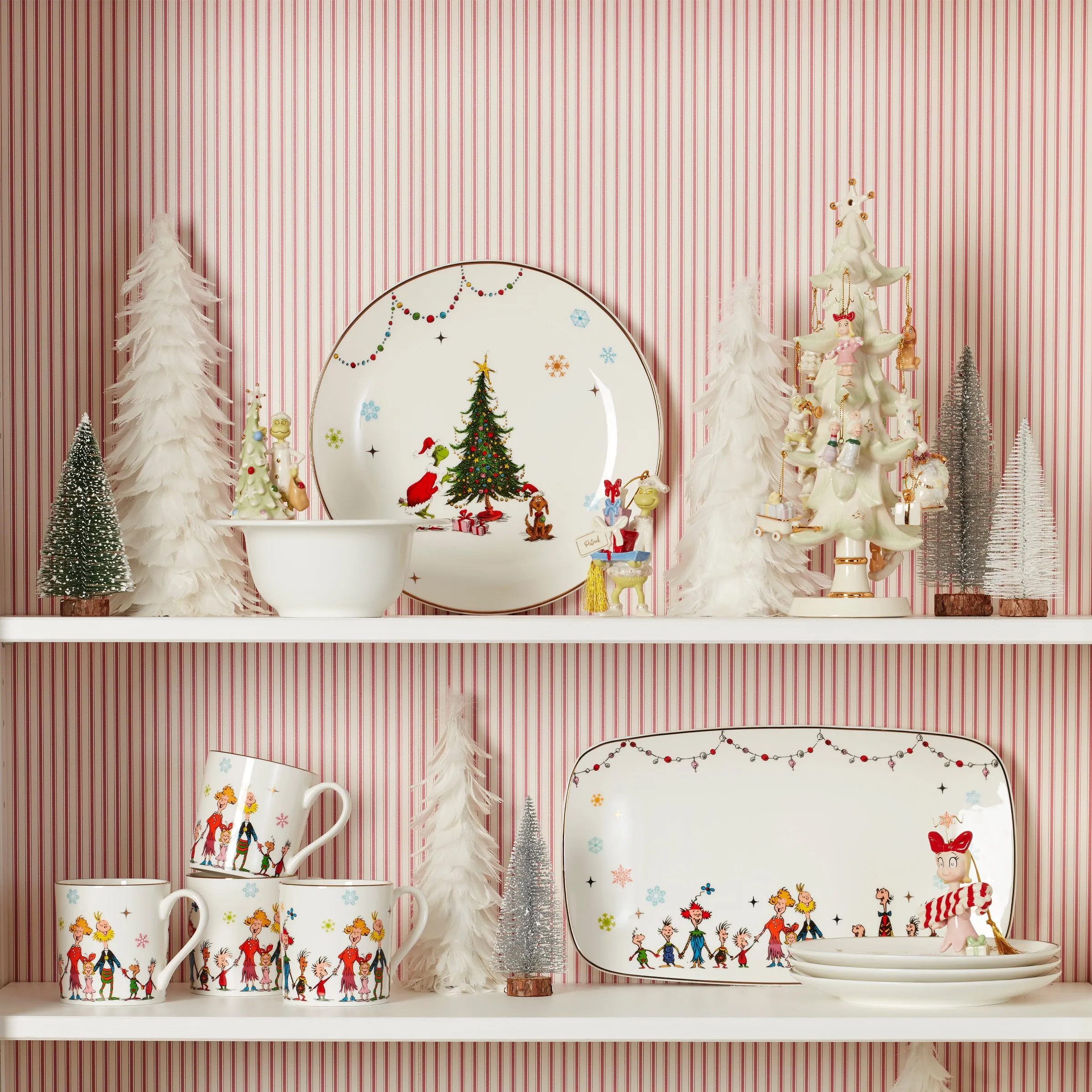 How The Grinch Stole Christmas 12-Piece Ornament Tree Lenox