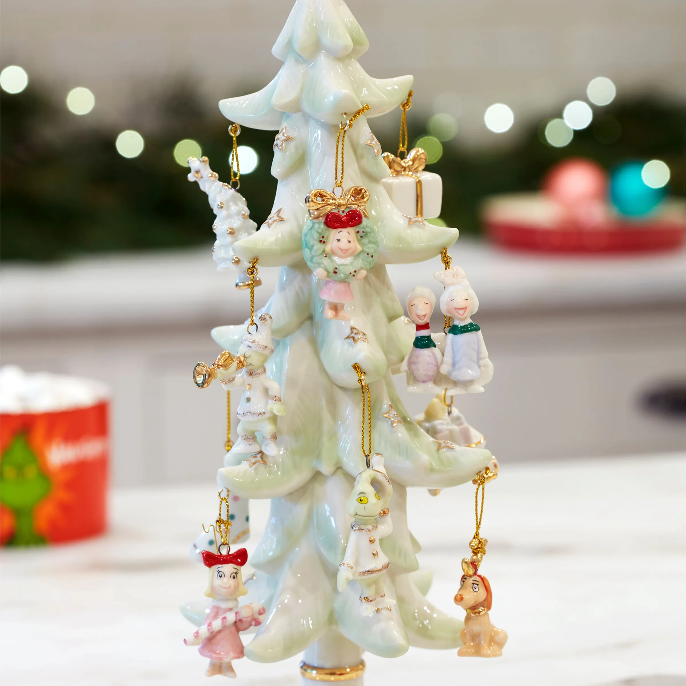 How The Grinch Stole Christmas 12-Piece Ornament Tree Lenox