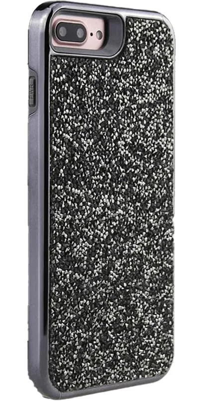 Insta-Worthy All That Glitter | Charcoal Silver Crystal Case  Stylish & Comfortable