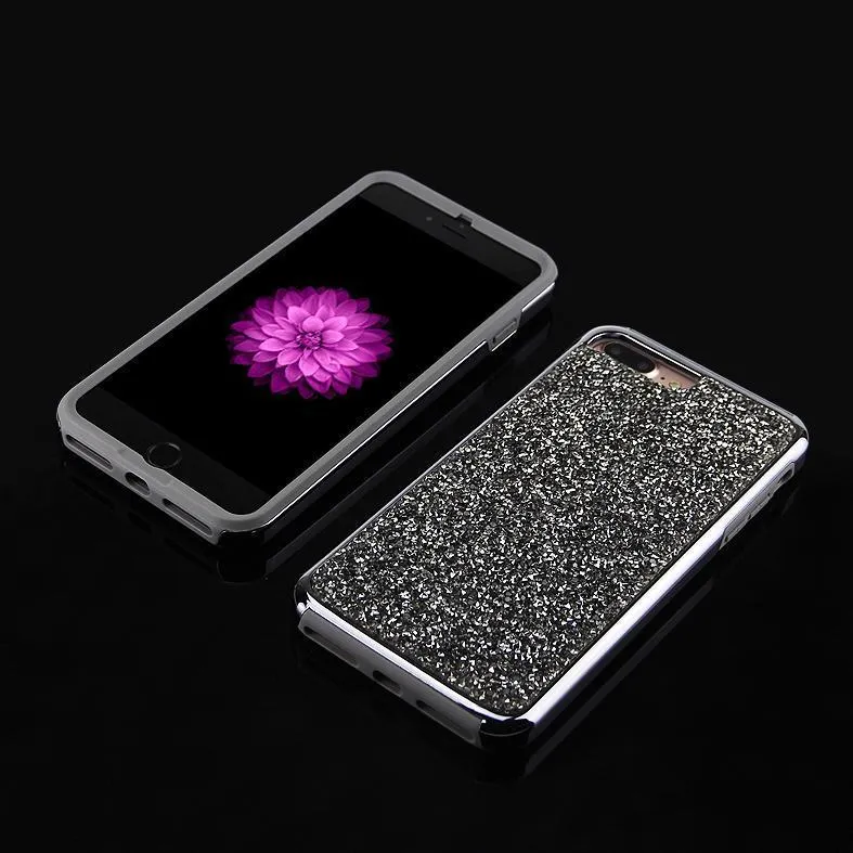 Insta-Worthy All That Glitter | Charcoal Silver Crystal Case  Stylish & Comfortable
