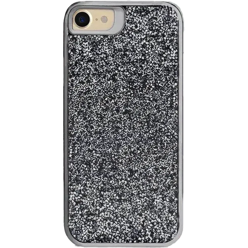 Insta-Worthy All That Glitter | Charcoal Silver Crystal Case  Stylish & Comfortable