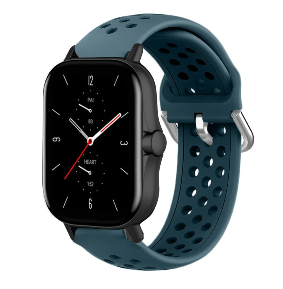 Insta-Worthy Amazfit GTS 2 Breathable Strap (Rock Green)  Today Only!