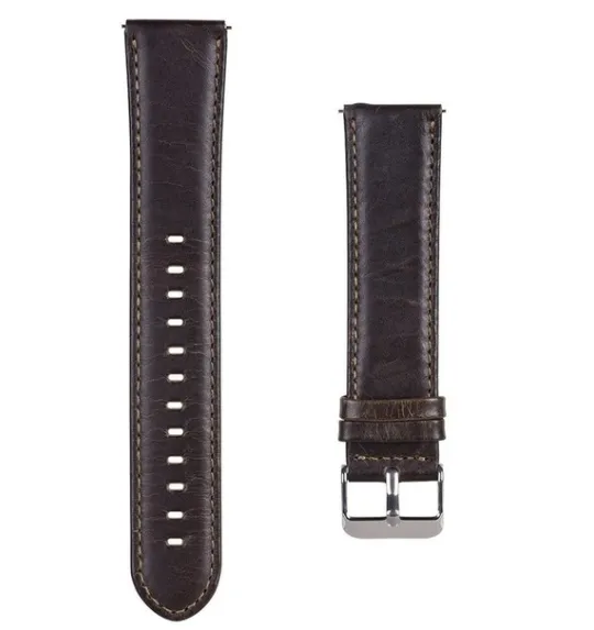 Insta-Worthy Amazfit GTS 2 Leather Strap (Dark Brown)  Limited Availability!