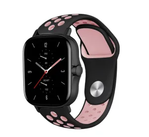 Insta-Worthy Amazfit GTS 2 Sport Strap (Black/Pink)  Going Fast!