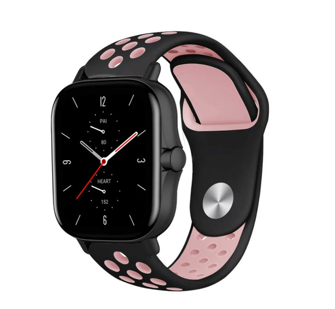 Insta-Worthy Amazfit GTS 2 Sport Strap (Black/Pink)  Going Fast!
