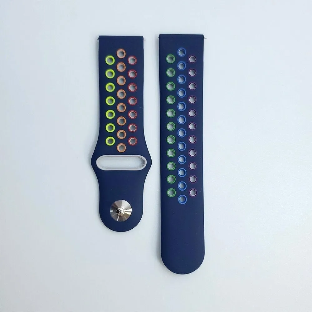 Insta-Worthy Amazfit GTS 2 sports Strap (dark blue/Colourful)  Dont Miss Out!