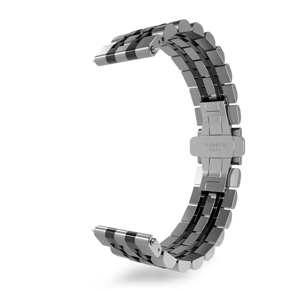 Insta-Worthy Amazfit GTS 2 Steel Link Strap Duo (Silver/Black)  Almost Sold Out!