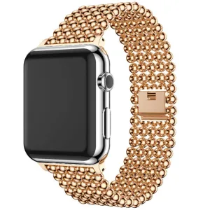 Insta-Worthy Apple Watch Beaded Steel Strap (Rose Gold)  Limited Release!