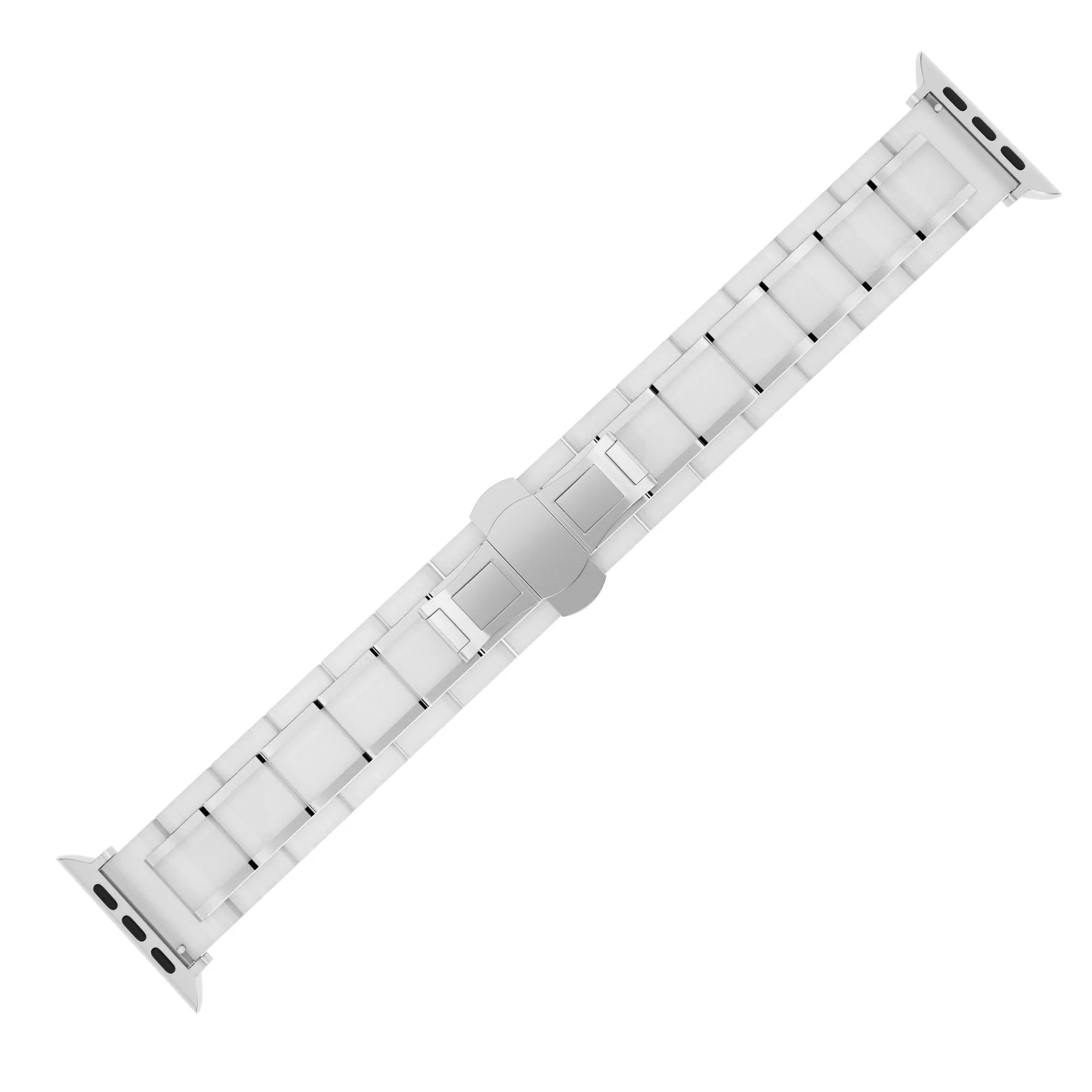 Insta-Worthy Apple Watch Ceramic/Steel Strap (White/Silver)  Limited Availability!