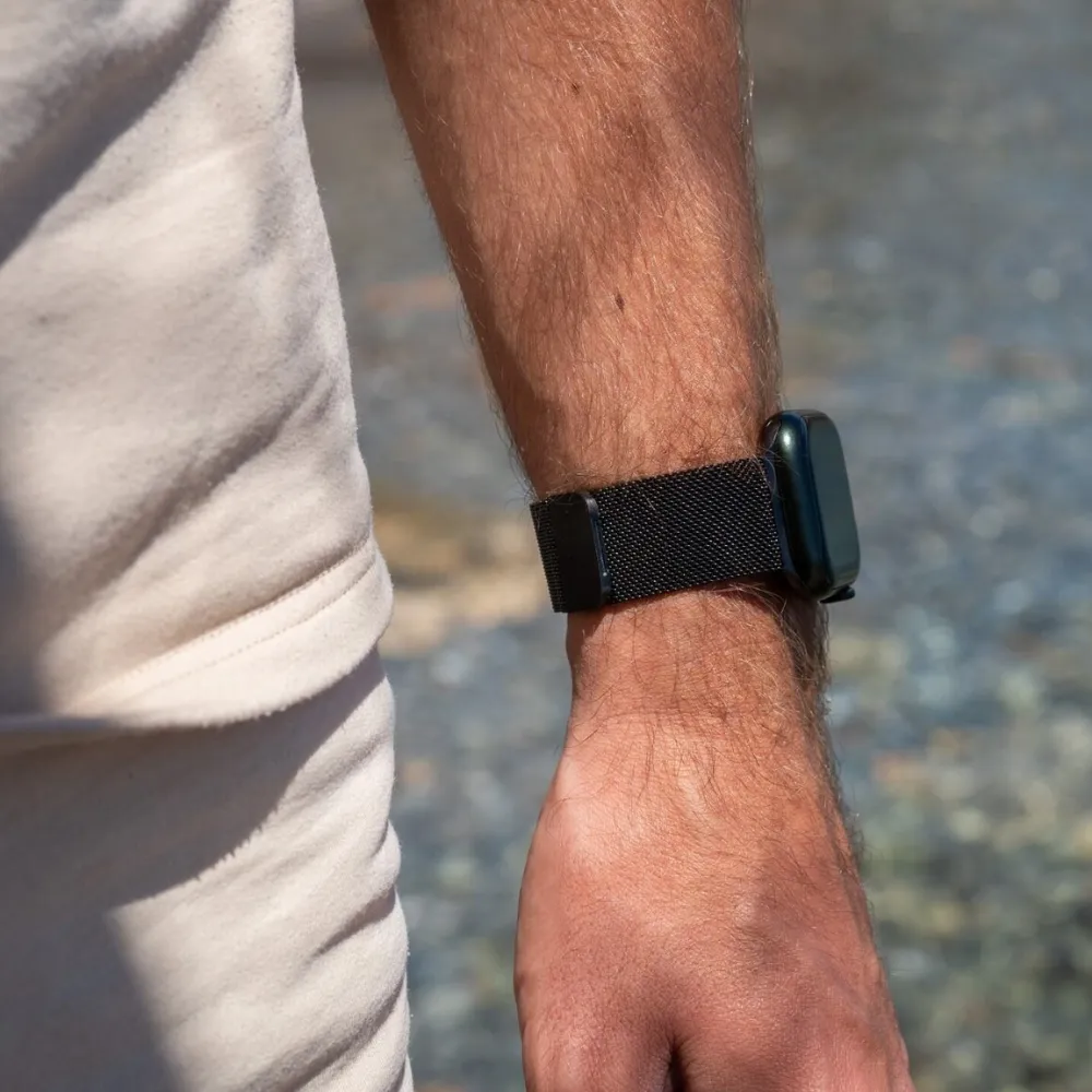 Insta-Worthy Apple Watch Milanese Strap (Black)  Last Chance!