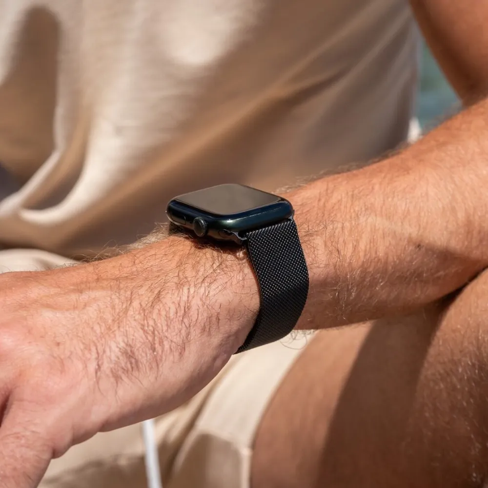Insta-Worthy Apple Watch Milanese Strap (Black)  Last Chance!