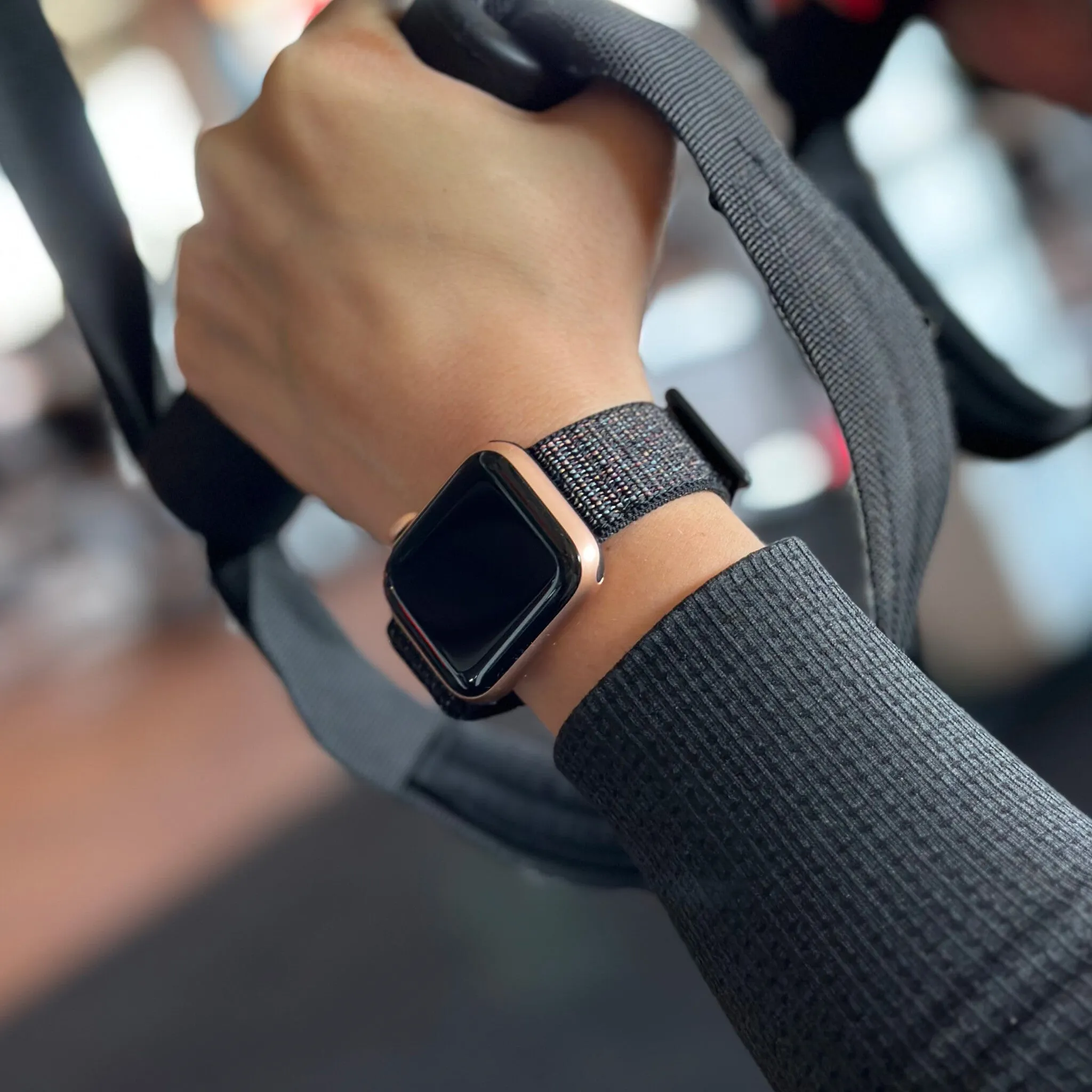 Insta-Worthy Apple Watch Nylon Strap (Black)  Stylish & Comfortable