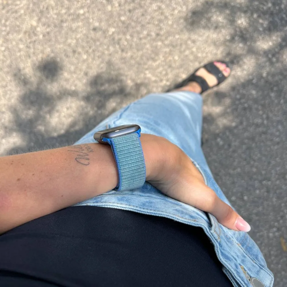 Insta-Worthy Apple Watch Nylon Strap (Blue)  Ends Soon!