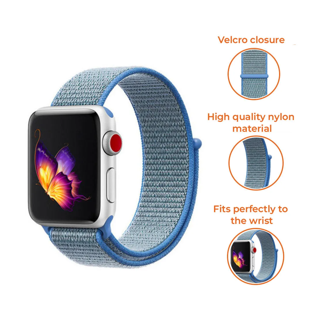 Insta-Worthy Apple Watch Nylon Strap (Blue)  Ends Soon!