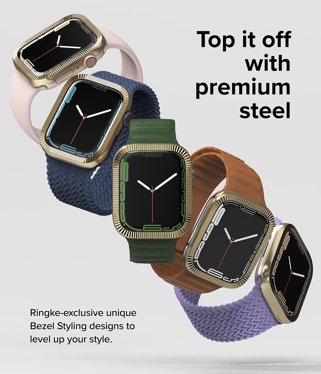 Insta-Worthy Apple Watch Series (45mm) | Premium Bezel Styling Matte Curve  Limited Stock!