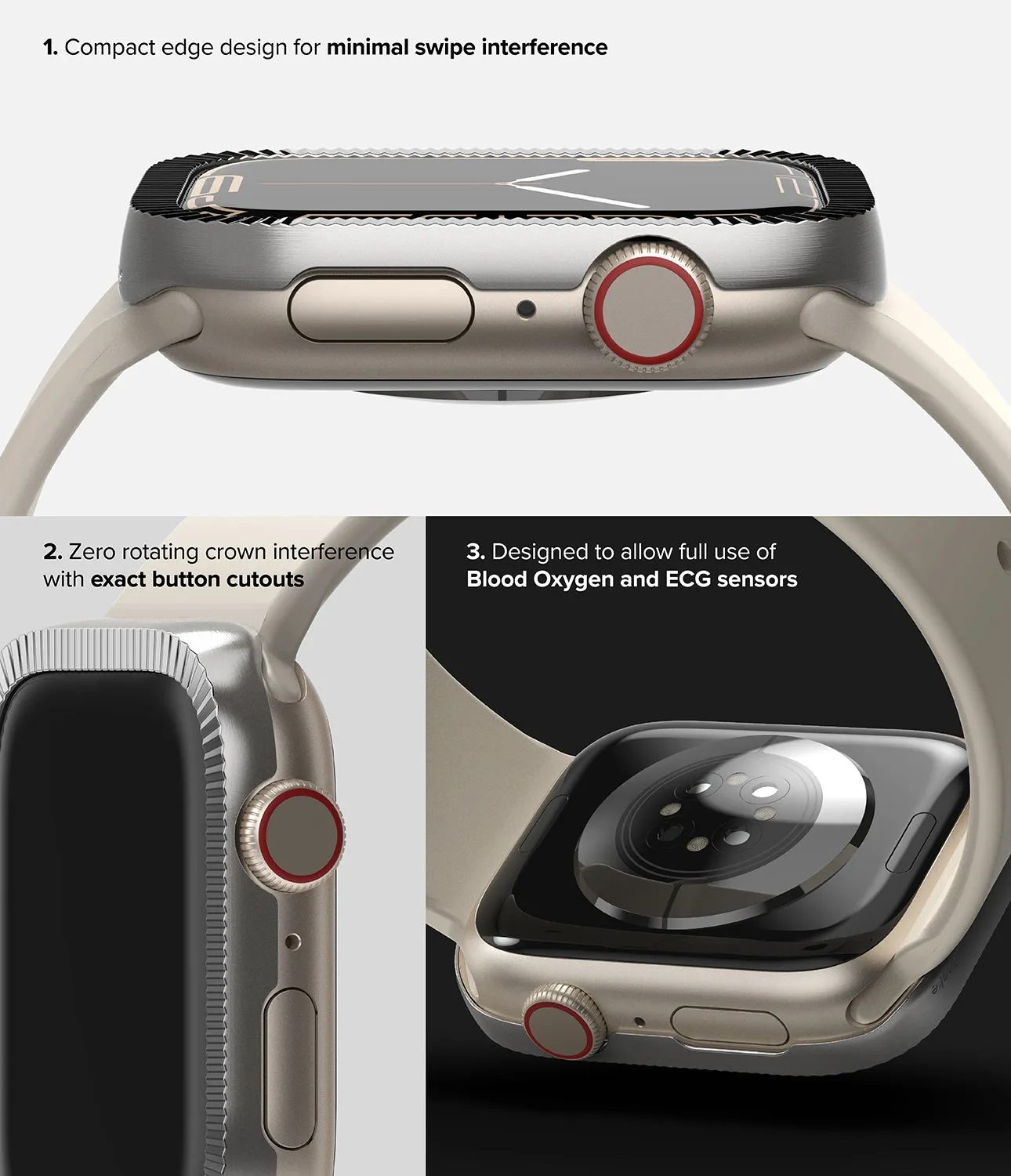Insta-Worthy Apple Watch Series (45mm) | Premium Bezel Styling Matte Curve  Limited Stock!