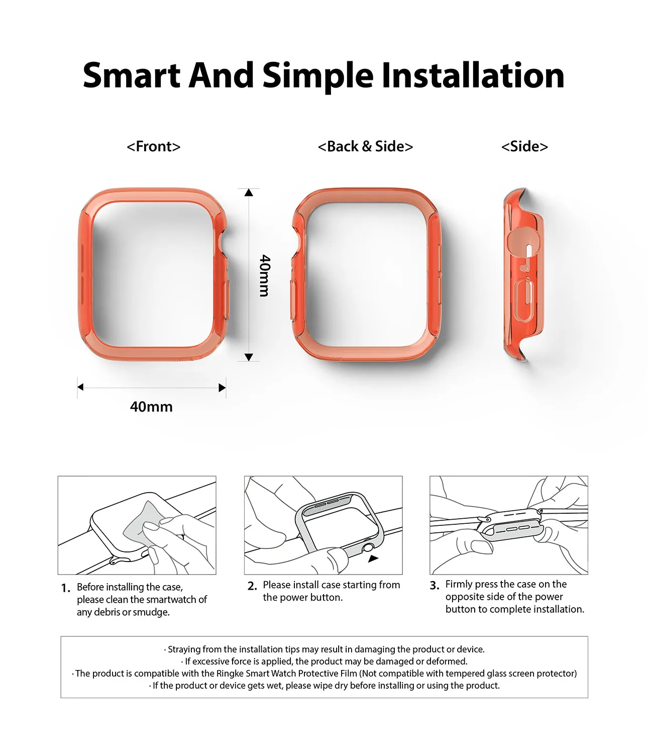 Insta-Worthy Apple Watch Series 6 / SE / 5 / 4 (40mm) Case | Slim  Limited Release!