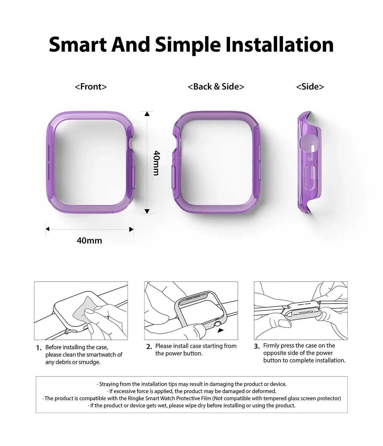 Insta-Worthy Apple Watch Series 6 / SE / 5 / 4 (40mm) Case | Slim  Limited Release!