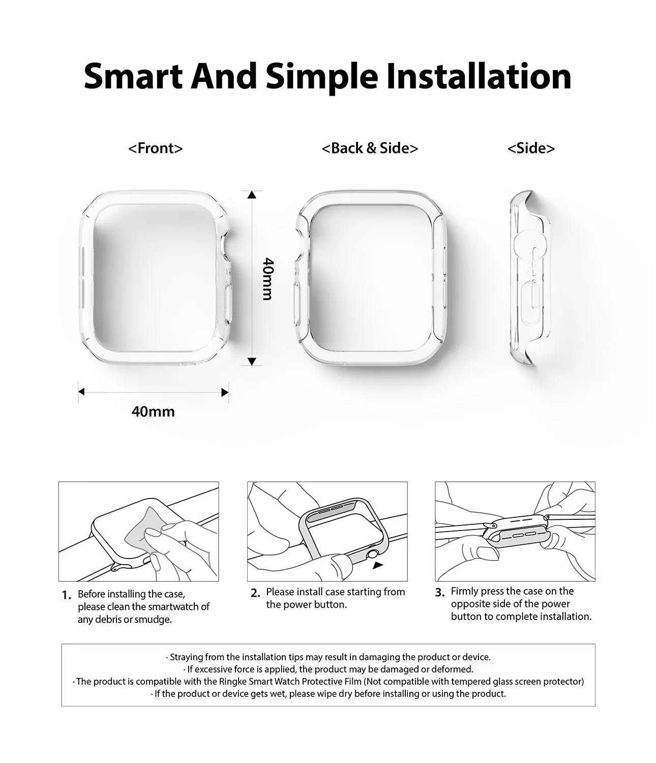 Insta-Worthy Apple Watch Series 6 / SE / 5 / 4 (40mm) Case | Slim  Limited Release!