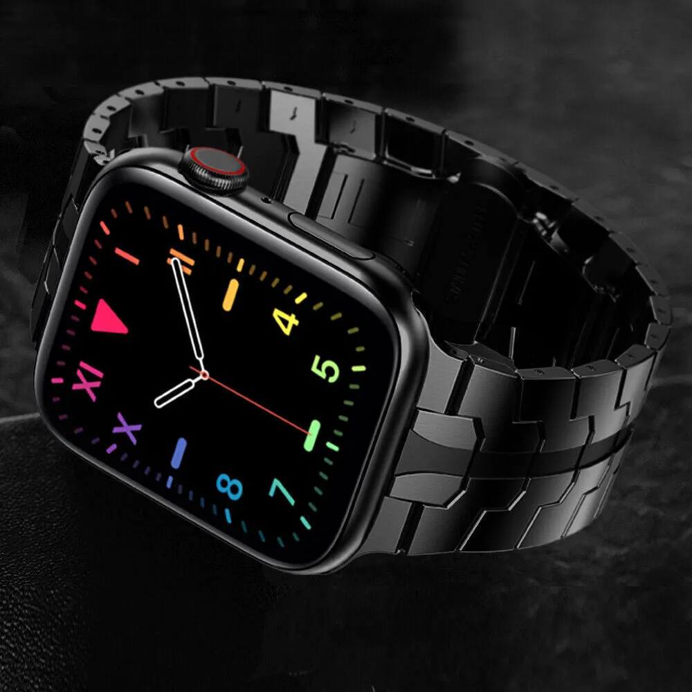 Insta-Worthy Apple Watch Steel Iron Strap (Black)  Ends Soon!