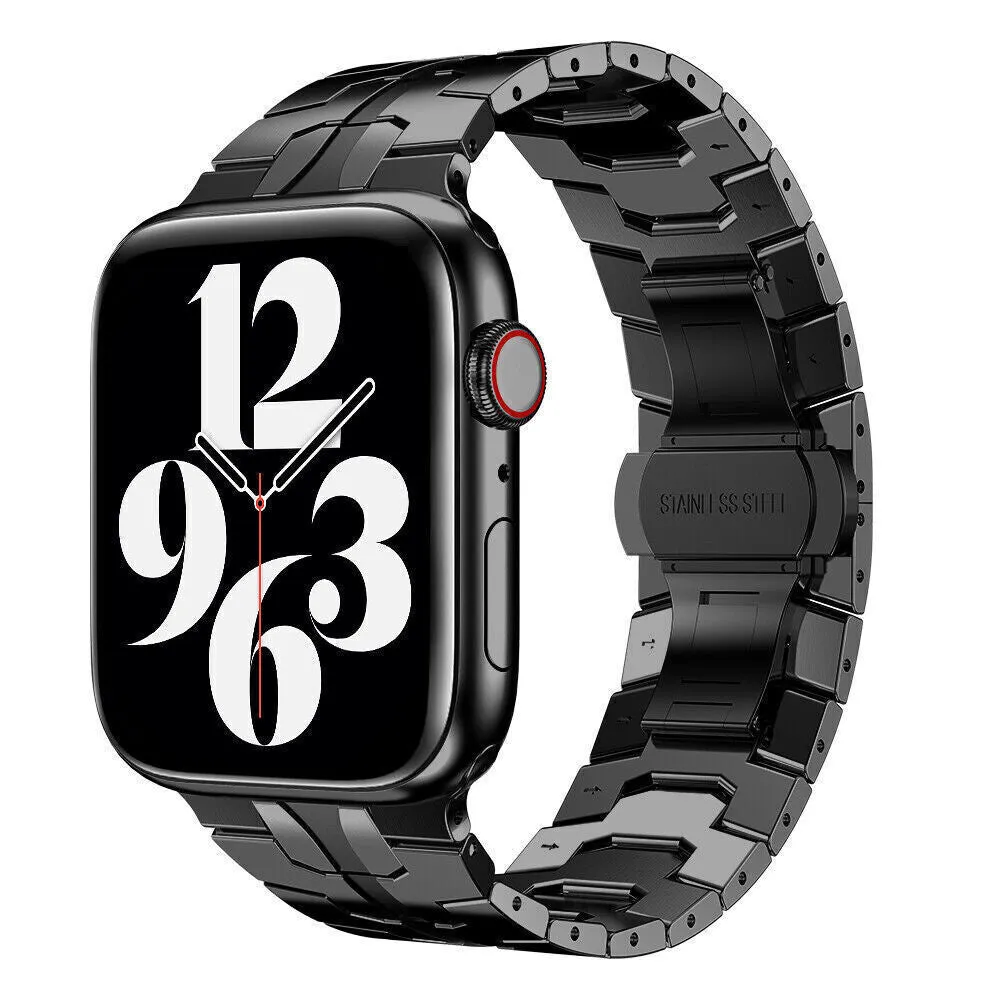 Insta-Worthy Apple Watch Steel Iron Strap (Black)  Ends Soon!