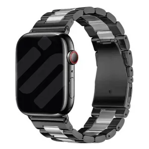 Insta-Worthy Apple Watch Steel Strap (Black/Silver)  Almost Sold Out!