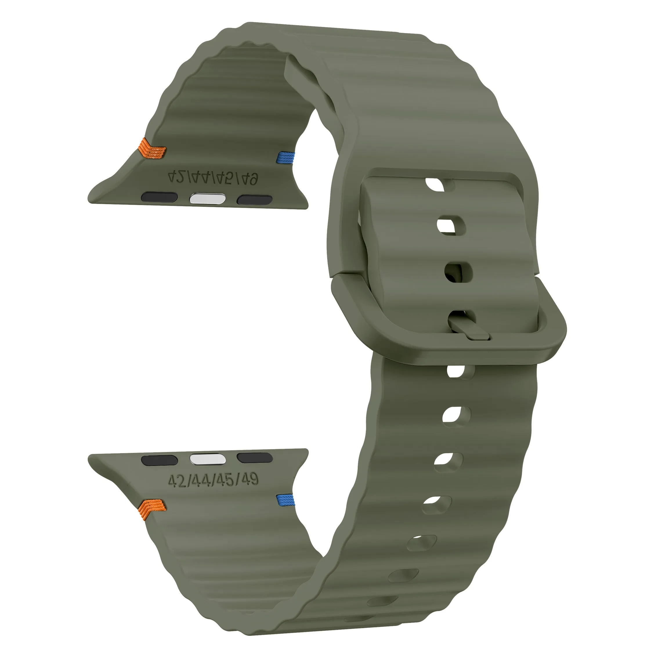Insta-Worthy Apple Watch Wave Silicone Strap (Dark Green)  Today Only!