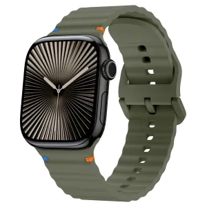 Insta-Worthy Apple Watch Wave Silicone Strap (Dark Green)  Today Only!