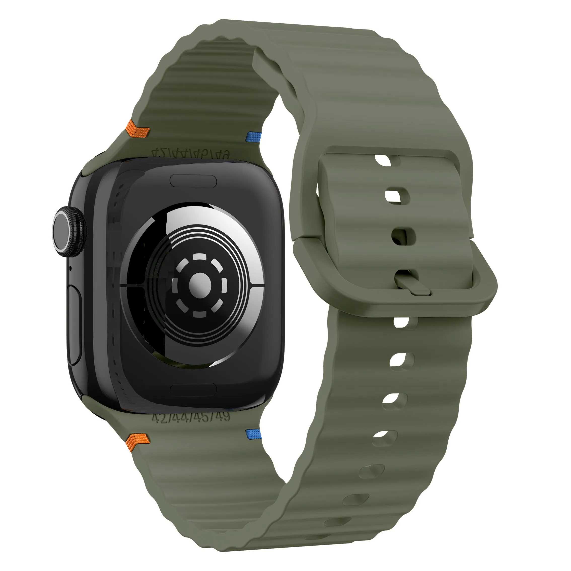 Insta-Worthy Apple Watch Wave Silicone Strap (Dark Green)  Today Only!