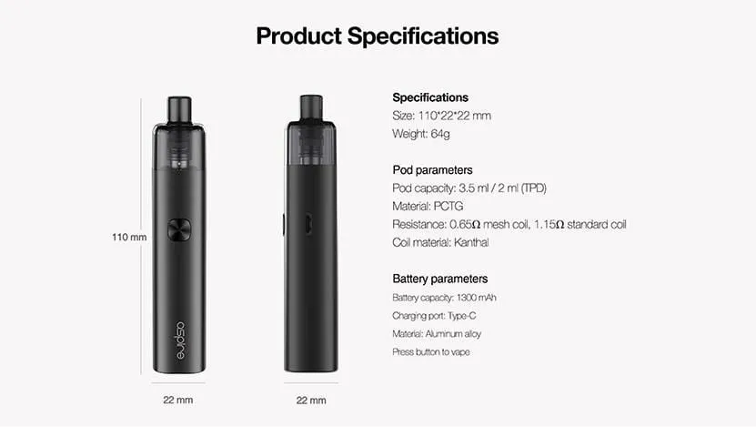 Insta-Worthy Aspire AVP Cube Pod Kit  Almost Gone!